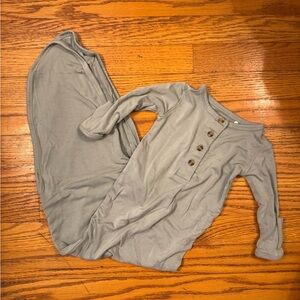 Sage Green Sleep Tie Dress for Baby